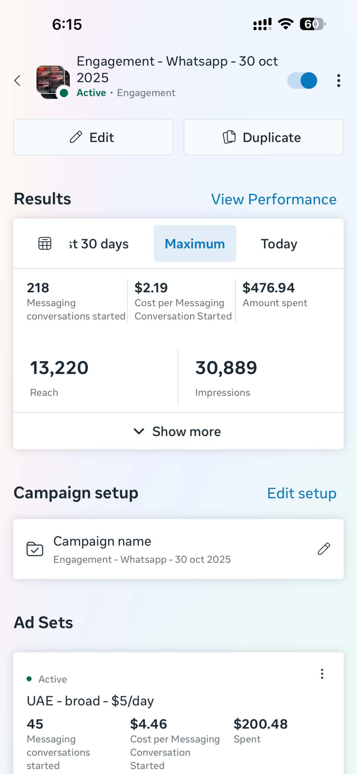 218 WhatsApp Leads