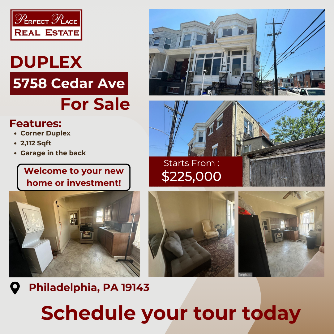Duplex 5758 Cedar Ave for sale