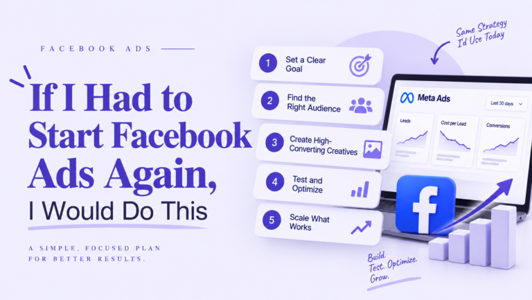 If I Had to Start Facebook Ads Again, IWould Do This